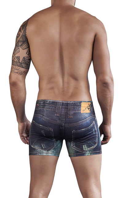 Clever Moda, Denim Jean Boxer Blue