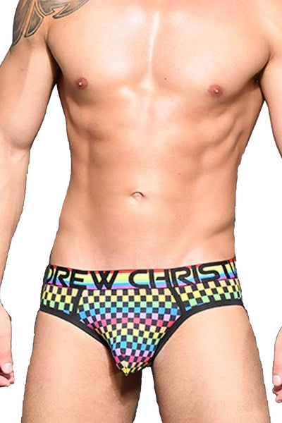Andrew Christian Pride Checker Brief w/ Almost Naked