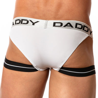Daddy Underwear DDE030 Salon Jock White