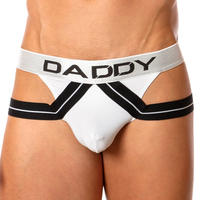 Daddy Underwear DDE030 Salon Jock White